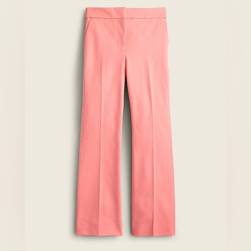 J Crew Hayden kickout crop pant in bi-stretch cotton AJ882 Black P0